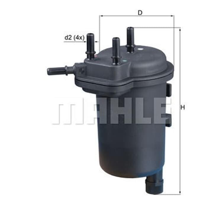 Mahle Kraftstofffilter Nissan Renault Suzuki von MAHLE