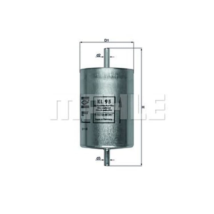 Mahle Kraftstofffilter Renault 19 Espace Laguna Safrane von MAHLE