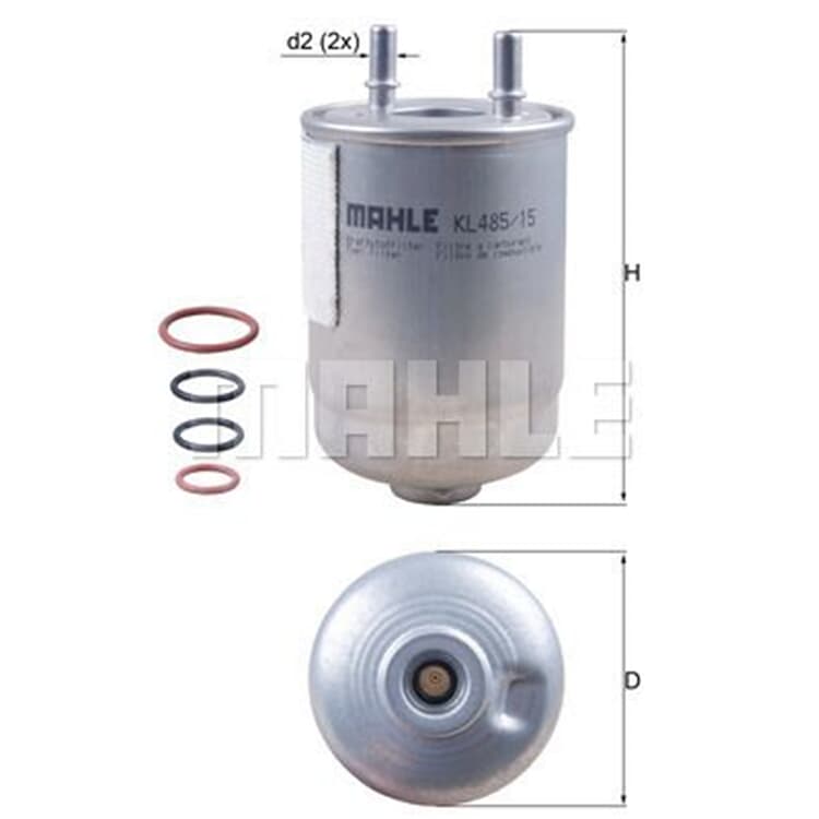 Mahle Kraftstofffilter Renault Megane von MAHLE