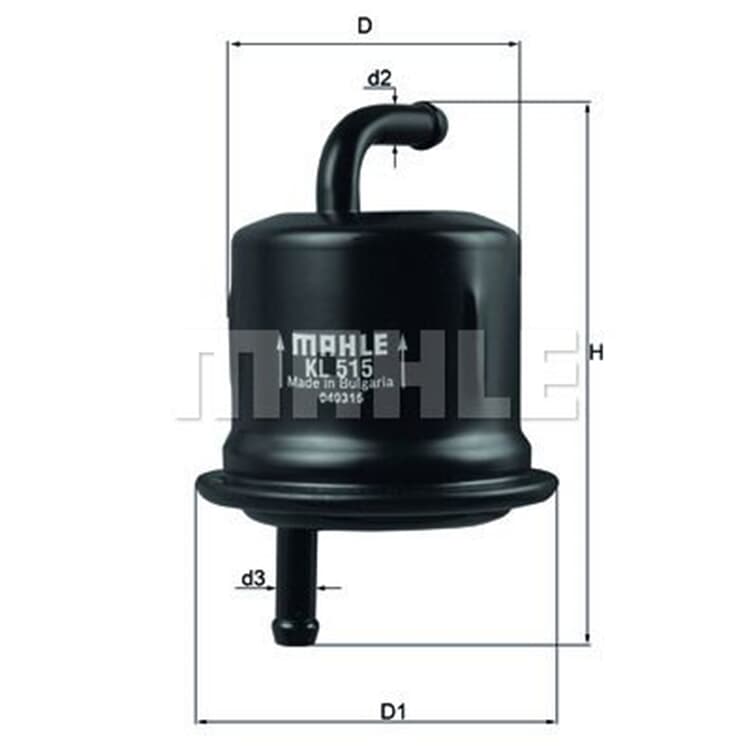 Mahle Kraftstofffilter Suzuki Liana Wagon von MAHLE