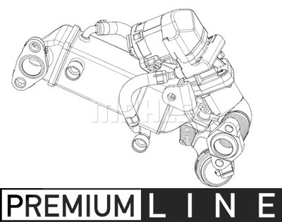 Mahle Kühler, Abgasrückführung [Hersteller-Nr. CE10000P] für BMW von MAHLE