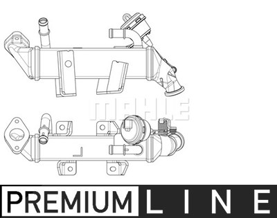 Mahle Kühler, Abgasrückführung [Hersteller-Nr. CE19000P] für Renault von MAHLE