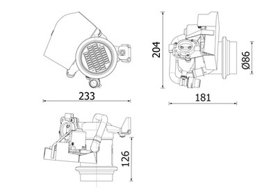 Mahle Kühler, Abgasrückführung [Hersteller-Nr. CE40000P] für Audi, Seat, VW von MAHLE