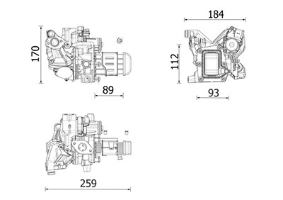 Mahle Kühler, Abgasrückführung [Hersteller-Nr. CE42000P] für Citroën, Ds, Ford, Ford Usa, Peugeot von MAHLE