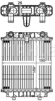 Mahle Kühler, Motorkühlung [Hersteller-Nr. CR1202000P] für Audi von MAHLE