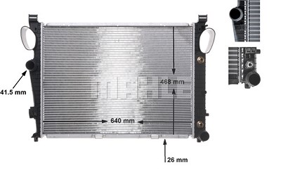 Mahle Kühler, Motorkühlung [Hersteller-Nr. CR304000S] für Mercedes-Benz von MAHLE