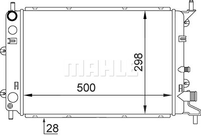 Mahle Kühler, Motorkühlung [Hersteller-Nr. CR377000S] für Ford von MAHLE