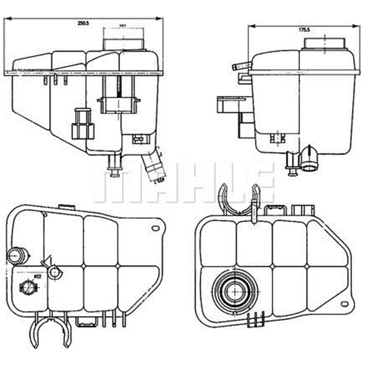 Mahle K?hlmittelausgleichsbeh?lter Mercedes C-Klasse CLC-Klasse CLK von MAHLE