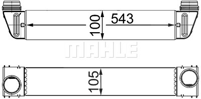 Mahle Ladeluftkühler [Hersteller-Nr. CI189000S] für BMW von MAHLE