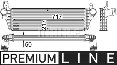 Mahle Ladeluftkühler [Hersteller-Nr. CI242000P] für VW von MAHLE