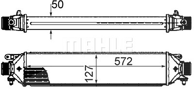 Mahle Ladeluftkühler [Hersteller-Nr. CI427000S] für Abarth, Alfa Romeo, Fiat, Lancia von MAHLE