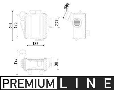 Mahle Ladeluftkühler [Hersteller-Nr. CI539000P] für Mercedes-Benz von MAHLE