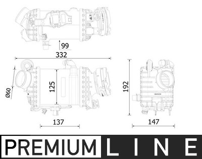 Mahle Ladeluftkühler [Hersteller-Nr. CI616000P] für BMW von MAHLE