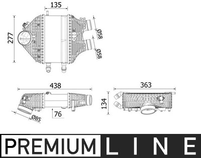 Mahle Ladeluftkühler [Hersteller-Nr. CI618000P] für BMW von MAHLE