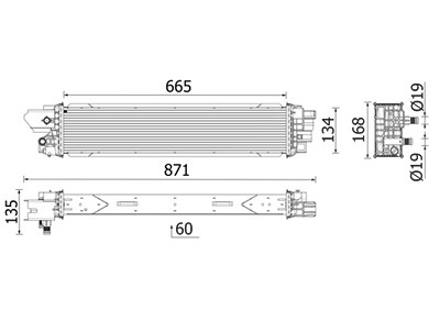 Mahle Ladeluftkühler [Hersteller-Nr. CI664000P] für Renault von MAHLE