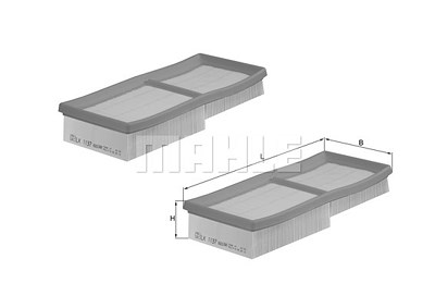 Mahle Luftfilter [Hersteller-Nr. LX1137/S] für Chrysler, Mercedes-Benz von MAHLE