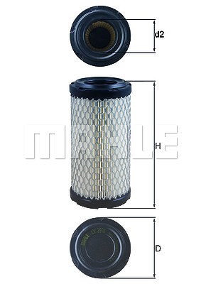 Mahle Luftfilter [Hersteller-Nr. LX2908] für Aixam, Ligier von MAHLE