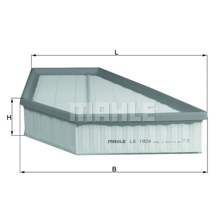 Mahle Luftfilter Volvo C30 C70 S40 V40 V50 von MAHLE