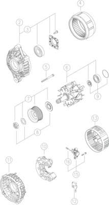 Mahle Mg353 Generator für Mn16359209 von MAHLE