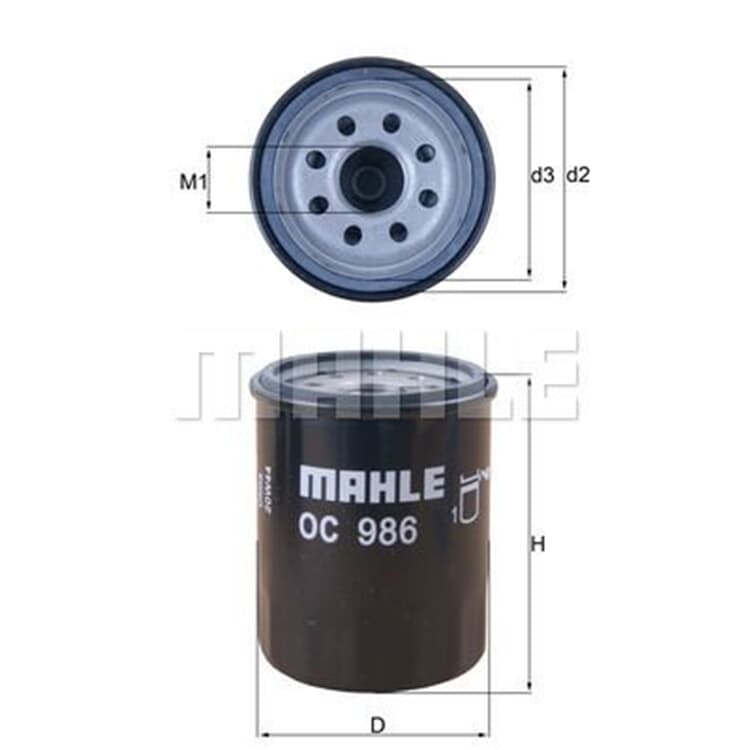 Mahle ?lfilter Alfa Romeo Fiat Ford Lancia Opel Proton von MAHLE