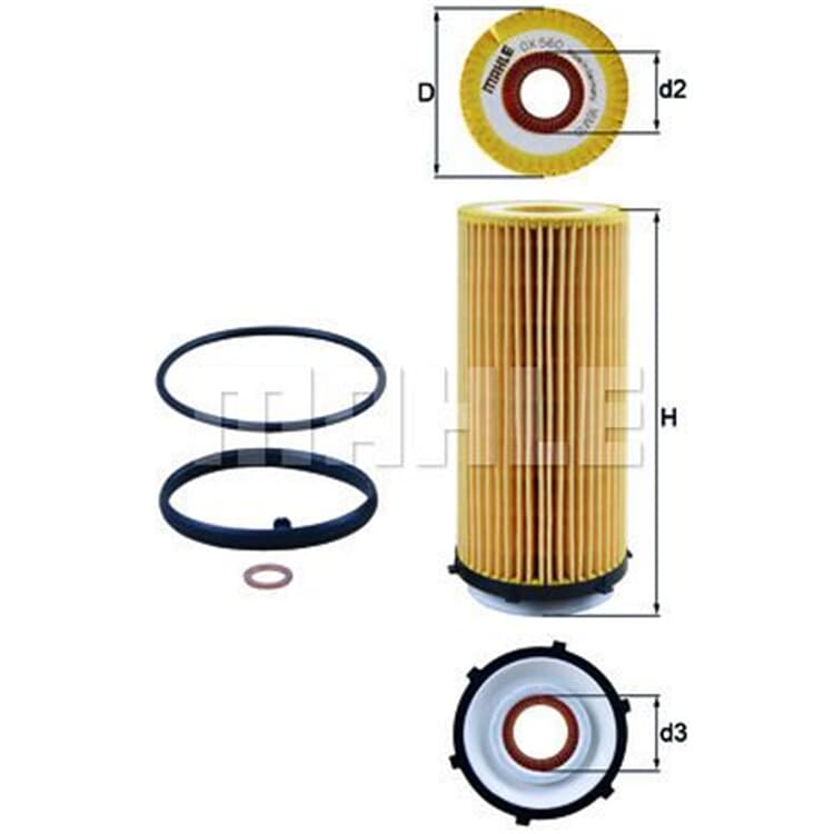 Mahle ?lfilter BMW 3er 5er 7er X5 X6 von MAHLE