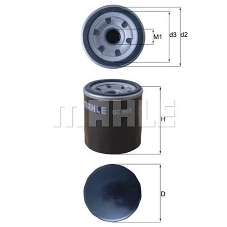 Mahle ?lfilter Chevrolet Aveo Spark von MAHLE