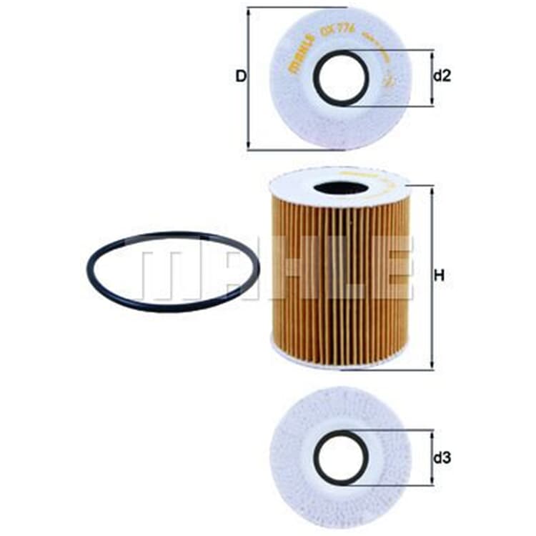 Mahle ?lfilter Citroen Jaguar Land Rover Peugeot von MAHLE