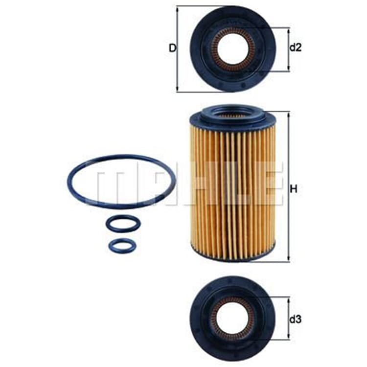 Mahle ?lfilter Dodge Jeep Land Rover Mercedes von MAHLE