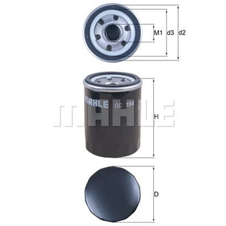 Mahle ?lfilter Fiat Ford Kia Mazda Nissan von MAHLE