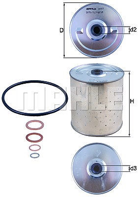 Mahle Ölfilter [Hersteller-Nr. OX85D] für Mercedes-Benz von MAHLE