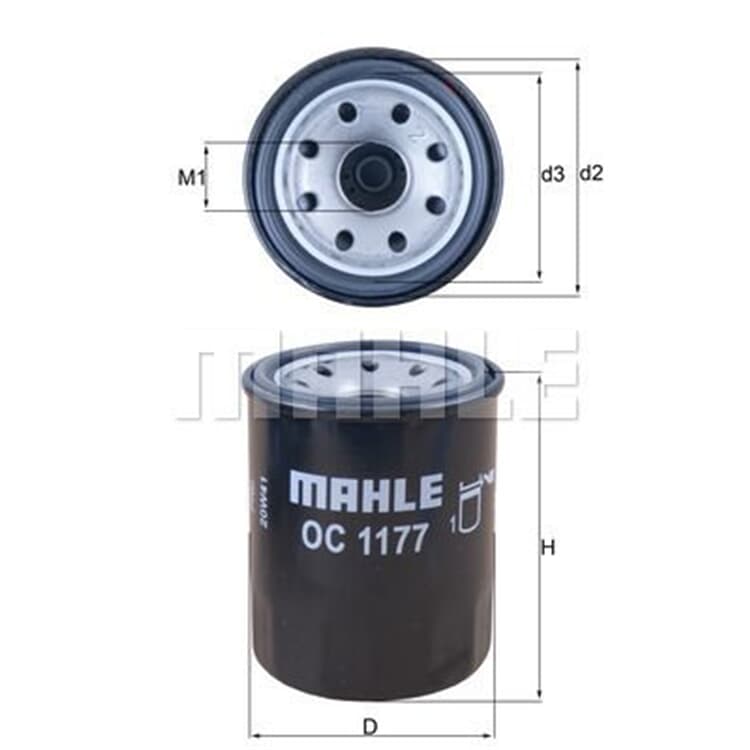 Mahle ?lfilter Honda Subaru von MAHLE