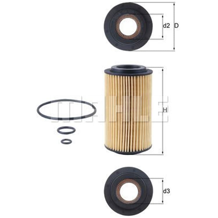 Mahle ?lfilter Jeep Mercedes von MAHLE