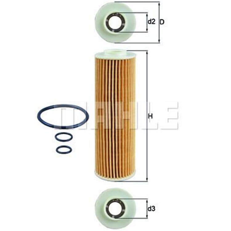 Mahle ?lfilter Mercedes C-Klasse E-Klasse Slk von MAHLE