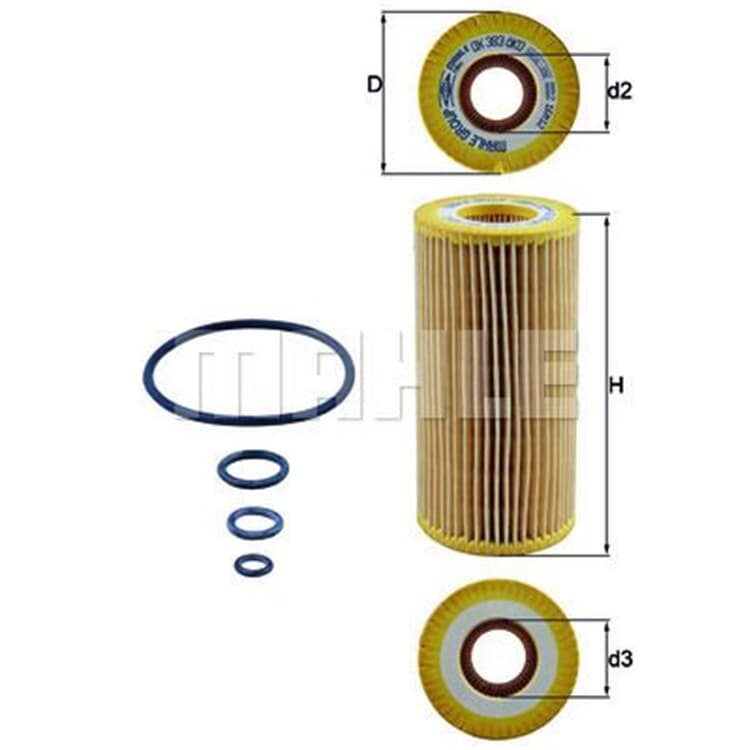 Mahle ?lfilter Mercedes G-Klasse S-Class S-Klasse Sl von MAHLE