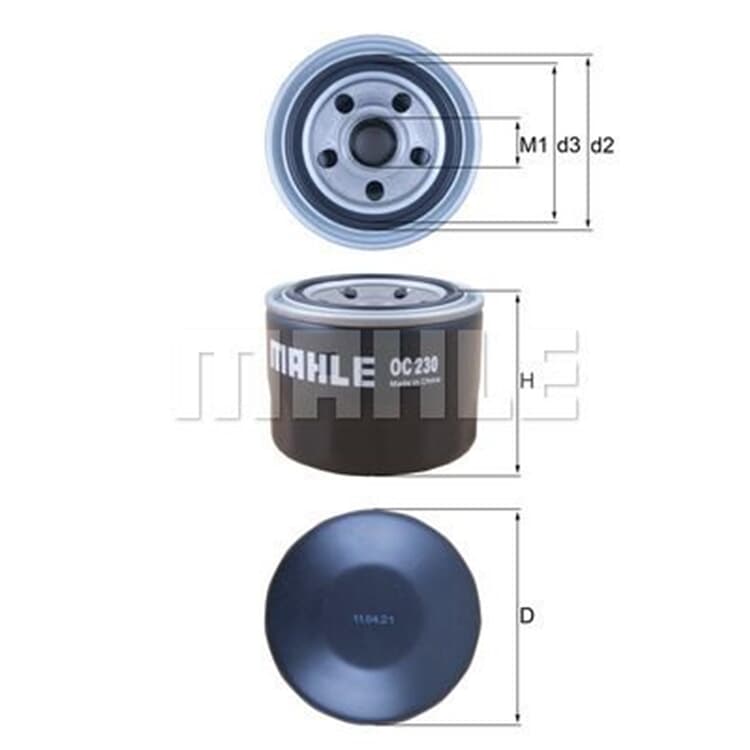 Mahle ?lfilter Mitsubishi Proton Smart Subaru von MAHLE