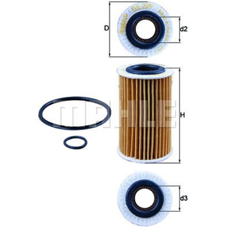 Mahle ?lfilter Renault Clio Kangoo Thalia Twingo von MAHLE