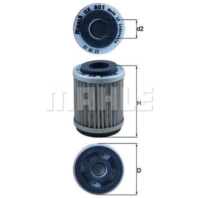 Mahle ?lfilter YAMAHA Cygnus Sr Tw Xc Xt von MAHLE