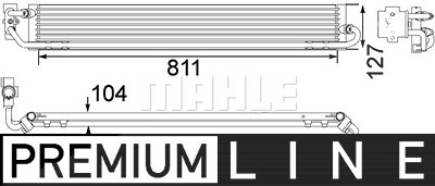 Mahle Ölkühler, Automatikgetriebe [Hersteller-Nr. CLC108000P] für Porsche, VW von MAHLE