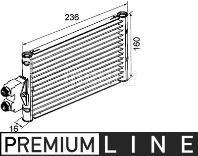 Mahle Ölkühler, Automatikgetriebe [Hersteller-Nr. CLC74000P] für Mercedes-Benz von MAHLE