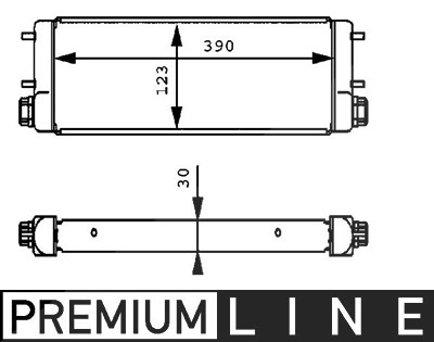 Mahle Ölkühler, Motoröl [Hersteller-Nr. CLC169001P] für Mercedes-Benz von MAHLE