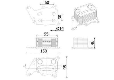 Mahle Ölkühler, Motoröl [Hersteller-Nr. CLC278000S] für Mini von MAHLE