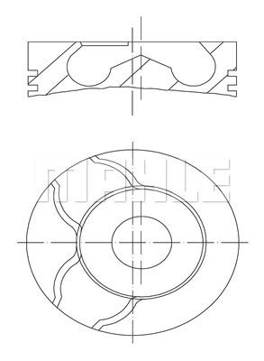 Mahle Original 022 01 00 Kolben von MAHLE