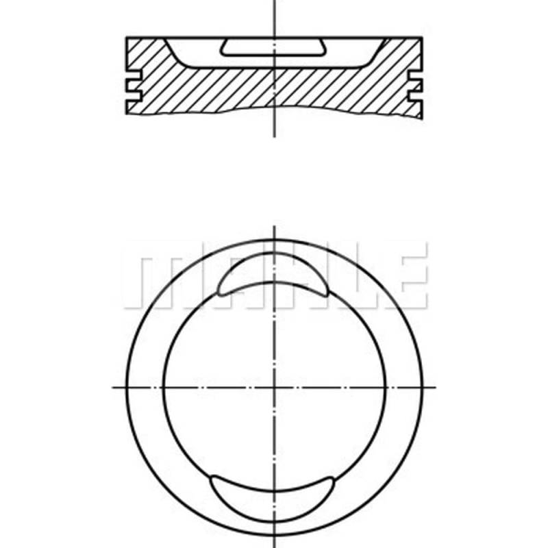 Mahle Original 029 73 02 Kolben von MAHLE