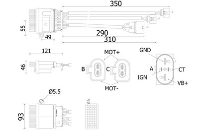 Mahle Regler, Innenraumgebläse [Hersteller-Nr. ABR78000S] für Audi von MAHLE