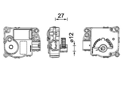 Mahle Stellelement, Mischklappe [Hersteller-Nr. AA59000P] für Ford von MAHLE