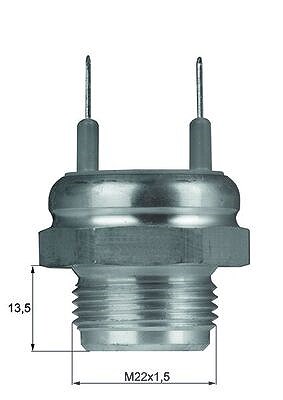 Mahle Temperaturschalter, Kühlerlüfter [Hersteller-Nr. TSW6D] für Lancia, Peugeot, Porsche, Renault von MAHLE