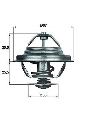 Mahle Thermostat, Kühlmittel [Hersteller-Nr. TX2771D] für Alpina, BMW von MAHLE