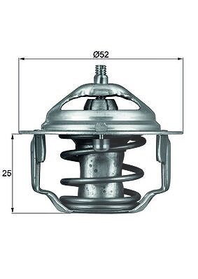 Mahle Thermostat, Kühlmittel [Hersteller-Nr. TX6488] für Chrysler, Citroën, Daihatsu, Honda, Hyundai, Kia, Mazda, Mitsubishi, Proton, Toyota von MAHLE