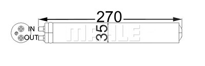 Mahle Trockner, Klimaanlage [Hersteller-Nr. AD64000S] für Honda von MAHLE