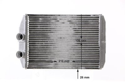 Mahle Wärmetauscher, Innenraumheizung [Hersteller-Nr. AH275000S] für Opel, Nissan, Vauxhall, Renault, Mercedes-Benz von MAHLE